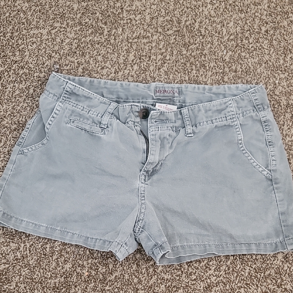 Merona Women's Soft Blue Cargo Shorts